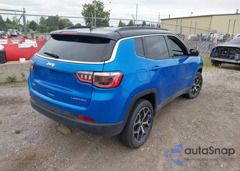 2025 Jeep Compass Limited 4X4 z USA, uszkodzony, nr VIN 3C4NJDCN8ST503542